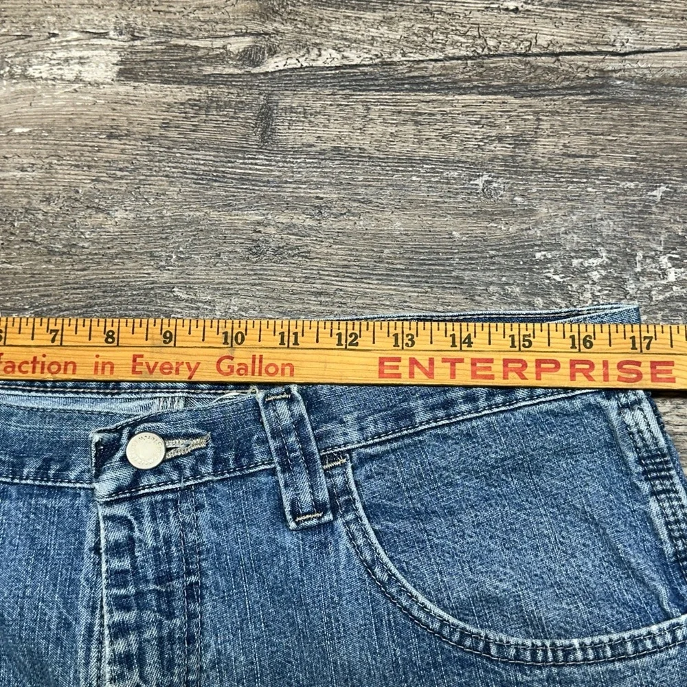 Wrangler Carpenter Shorts 34 Denim Workwear Utility Y2K Fade